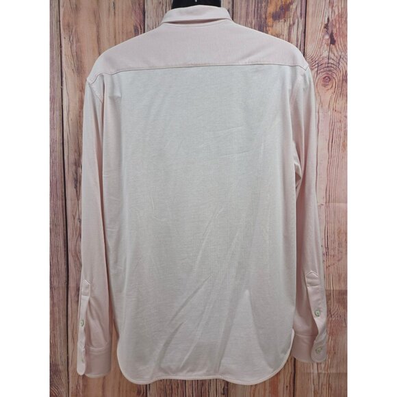 Untuckit Mens Large Pink Long Sleeve Button-Down Shirt 100% Cotton - Picture 2 of 7